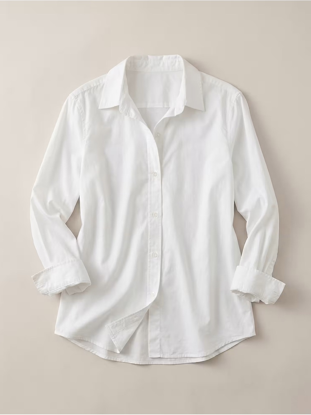 NWT Quince 100% Organic Cotton Poplin Long Sleeve Shirt - Classic White XS
